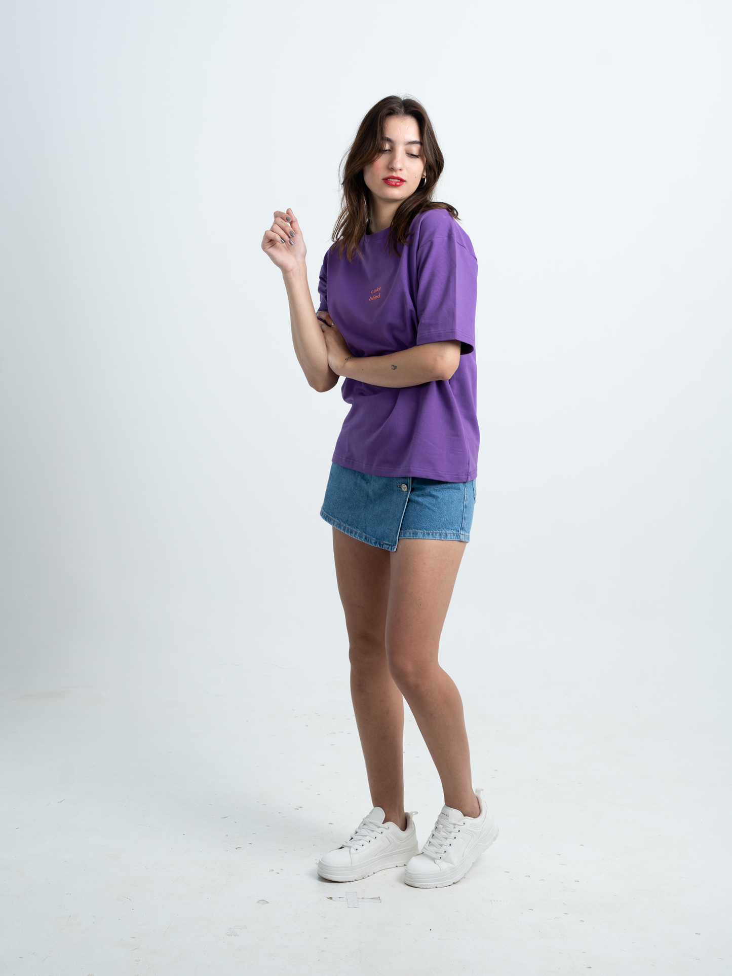 DEEP PURPLE OVERSIZED TSHIRT - W